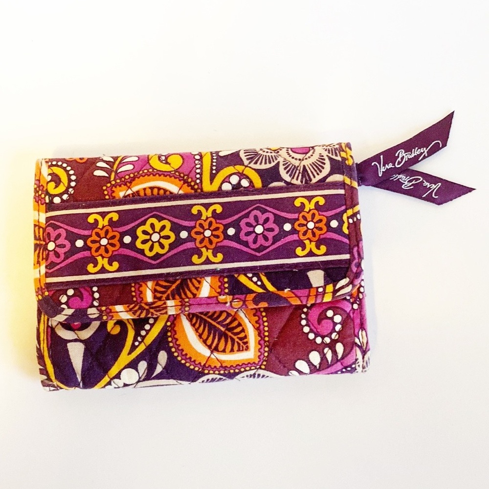 Vera Bradley Quilted Paisley Tri-Fold Wallet